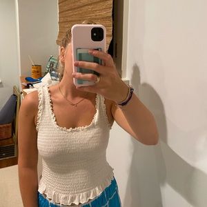 White tank top